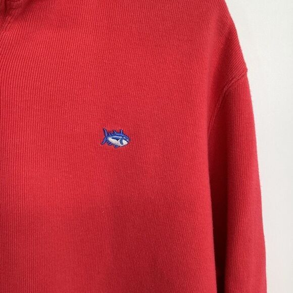 Men's Southern Tide‎ Skipjack 1/4 Zip Pullover salmon large - Picture 3 of 7